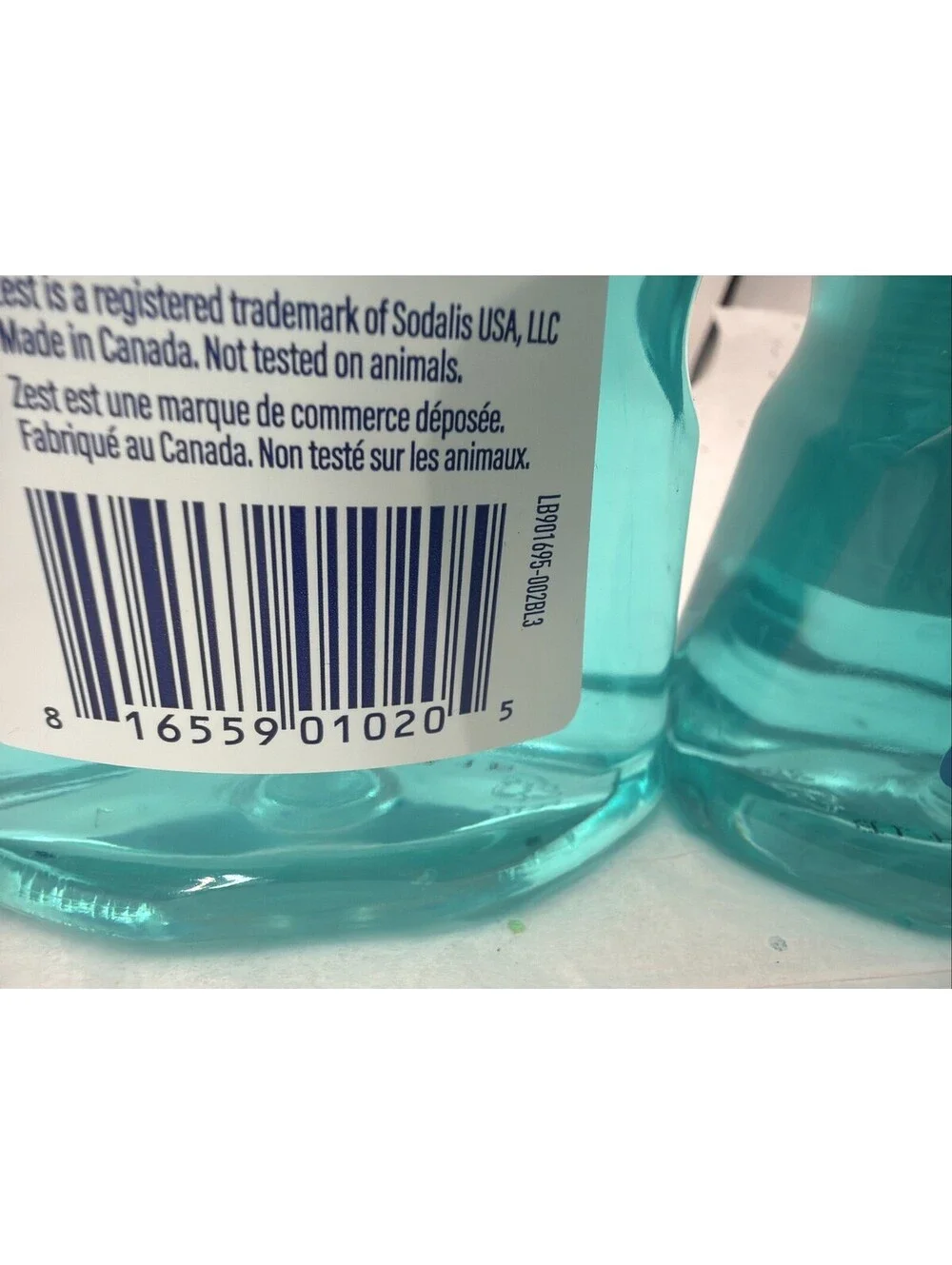 Zest Body Wash Aqua 18 oz 2 Pack Moisturizing Shower Gel Fresh Clean Scent NEW